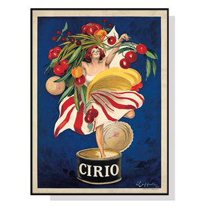 Darrahopens Home & Garden > Wall Art Wall Art 100cmx150cm Cirio By Leonetto Cappiello Black Frame Canvas