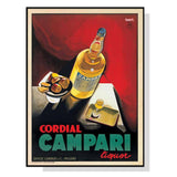 Darrahopens Home & Garden > Wall Art Wall Art 100cmx150cm Cordial Campari Liquor Black Frame Canvas