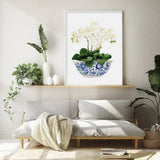 Darrahopens Home & Garden > Wall Art Wall Art 100cmx150cm Elegant Flower 2 Sets White Frame Canvas