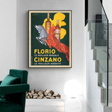 Darrahopens Home & Garden > Wall Art Wall Art 100cmx150cm Florio Cinzano Black Frame Canvas