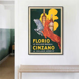 Darrahopens Home & Garden > Wall Art Wall Art 100cmx150cm Florio Cinzano Black Frame Canvas