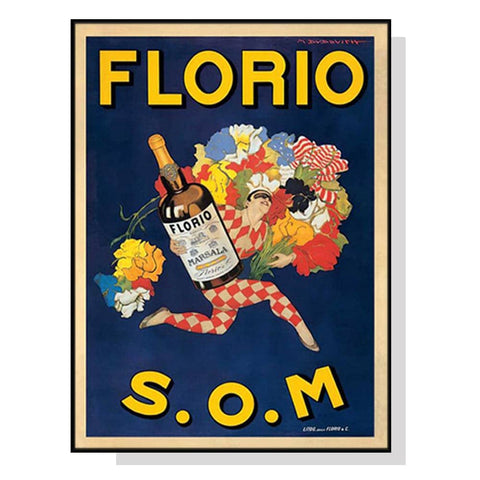 Darrahopens Home & Garden > Wall Art Wall Art 100cmx150cm Florio S.O.M Black Frame Canvas