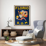 Darrahopens Home & Garden > Wall Art Wall Art 100cmx150cm Florio S.O.M Black Frame Canvas