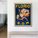 Darrahopens Home & Garden > Wall Art Wall Art 100cmx150cm Florio S.O.M Black Frame Canvas