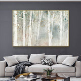 Darrahopens Home & Garden > Wall Art Wall Art 100cmx150cm Forest hang painting style Gold Frame Canvas