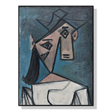 Darrahopens Home & Garden > Wall Art Wall Art 100cmx150cm Head Of A Woman By Pablo Picasso Black Frame Canvas