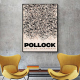 Darrahopens Home & Garden > Wall Art Wall Art 100cmx150cm Jackson Pollock Exhibition II Black Frame Canvas