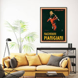 Darrahopens Home & Garden > Wall Art Wall Art 100cmx150cm Maccheroni Pianiciani Black Frame Canvas