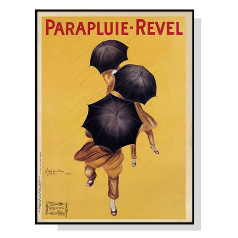 Darrahopens Home & Garden > Wall Art Wall Art 100cmx150cm Parapluie Revel Black Frame Canvas