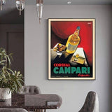 Darrahopens Home & Garden > Wall Art Wall Art 40cmx60cm Cordial Campari Liquor Black Frame Canvas