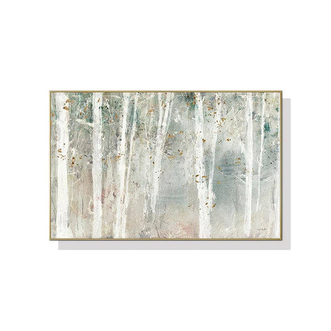 Darrahopens Home & Garden > Wall Art Wall Art 40cmx60cm Forest hang painting style Gold Frame Canvas