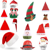 Darrahopens Men's Fashion > Accessories Christmas Unisex Adults Kids Novelty Hat Xmas Party Cap Santa Costume Dress Up, Santa Hat (Adults)