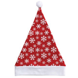 Darrahopens Men's Fashion > Accessories Christmas Unisex Adults Kids Novelty Hat Xmas Party Cap Santa Costume Dress Up, Santa Hat - Snowflakes