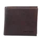 Darrahopens Men's Fashion > Accessories Pierre Cardin Mens Wallet Tri Fold Leather w/ RFID Protection - Chocolate