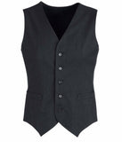 Darrahopens Men's Fashion > Coats & Jackets Mens Peaked Vest Waistcoat w/ Knitted Back Suit Formal Wedding Dress Up - Charcoal - 102