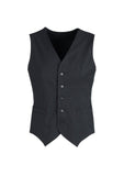 Darrahopens Men's Fashion > Coats & Jackets Mens Peaked Vest Waistcoat w/ Knitted Back Suit Formal Wedding Dress Up - Charcoal - 112