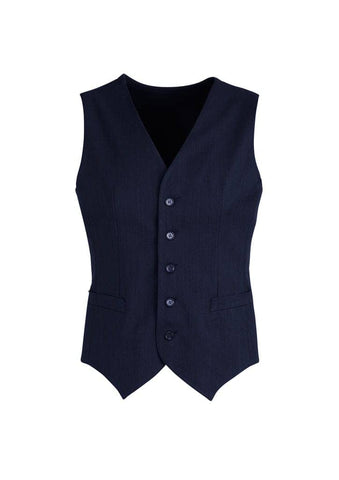 Darrahopens Men's Fashion > Coats & Jackets Mens Peaked Vest Waistcoat w/ Knitted Back Suit Formal Wedding Dress Up - Navy - 117