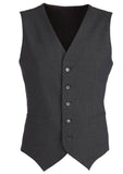 Darrahopens Men's Fashion > Coats & Jackets Mens Wool Blend Vest w/ Knitted Back Waistcoat Sleeveless Wool Blend - Charcoal - 102