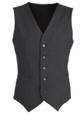 Darrahopens Men's Fashion > Coats & Jackets Mens Wool Blend Vest w/ Knitted Back Waistcoat Sleeveless Wool Blend - Charcoal - 92