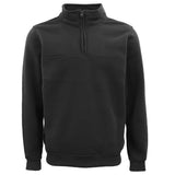 Darrahopens Men's Fashion > Coats & Jackets New Men's Unisex Adult Half-Zip Fleece Jumper Pullover Stand Collar Jacket Shirt, Black, 2XL