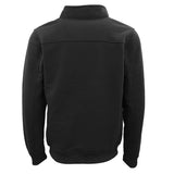 Darrahopens Men's Fashion > Coats & Jackets New Men's Unisex Adult Half-Zip Fleece Jumper Pullover Stand Collar Jacket Shirt, Black, 2XL