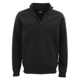 Darrahopens Men's Fashion > Coats & Jackets New Men's Unisex Adult Half-Zip Fleece Jumper Pullover Stand Collar Jacket Shirt, Black, M