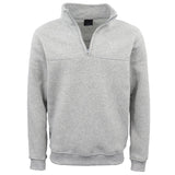 Darrahopens Men's Fashion > Coats & Jackets New Men's Unisex Adult Half-Zip Fleece Jumper Pullover Stand Collar Jacket Shirt, Light Grey, 2XL