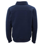 Darrahopens Men's Fashion > Coats & Jackets New Men's Unisex Adult Half-Zip Fleece Jumper Pullover Stand Collar Jacket Shirt, Navy, 3XL