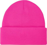 Darrahopens Men's Fashion > Hats & Caps PLAIN BEANIE Unisex Mens Womens Winter Warm Hat Ski Cap Knit One Size - Fluro Pink