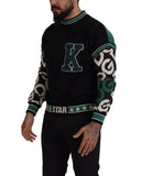 Darrahopens Men's Fashion > Knitwear & Sweaters 100% Authentic Dolce &amp; Gabbana Crewneck Pullover Sweater with Logo Details XS Men