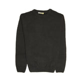 Darrahopens Men's Fashion > Knitwear & Sweaters 100% SHETLAND WOOL CREW Round Neck Knit JUMPER Pullover Mens Sweater Knitted - Plain Black - 4XL