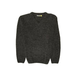 Darrahopens Men's Fashion > Knitwear & Sweaters 100% Shetland Wool V Neck Knit Jumper Pullover Mens Sweater Knitted - Charcoal (29) - 5XL