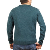 Darrahopens Men's Fashion > Knitwear & Sweaters 100% Shetland Wool V Neck Knit Jumper Pullover Mens Sweater Knitted - Sherwood (32) - 4XL