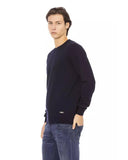 Darrahopens Men's Fashion > Knitwear & Sweaters Baldinini Crewneck Sweater with Metal Monogram S Men