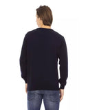 Darrahopens Men's Fashion > Knitwear & Sweaters Baldinini Crewneck Sweater with Metal Monogram S Men