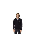 Darrahopens Men's Fashion > Knitwear & Sweaters Embroidered V-neck Sweater in Extrafine Wool Merinos 2XL Men