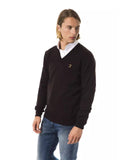 Darrahopens Men's Fashion > Knitwear & Sweaters Embroidered V-neck Sweater in Extrafine Wool Merinos 2XL Men