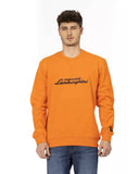 Darrahopens Men's Fashion > Knitwear & Sweaters Front Print Crewneck Sweatshirt with Logo Sleeve Insert L Men