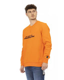 Darrahopens Men's Fashion > Knitwear & Sweaters Front Print Crewneck Sweatshirt with Logo Sleeve Insert L Men