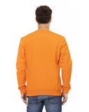 Darrahopens Men's Fashion > Knitwear & Sweaters Front Print Crewneck Sweatshirt with Logo Sleeve Insert M Men