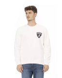 Darrahopens Men's Fashion > Knitwear & Sweaters Logo Print Crewneck Sweatshirt with Ribbed Cuffs M Men