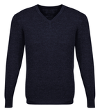 Darrahopens Men's Fashion > Knitwear & Sweaters Mens Advatex Varesa Wool Pullover Jumper Cardigan - Navy - S