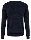 Darrahopens Men's Fashion > Knitwear & Sweaters Mens Advatex Varesa Wool Pullover Jumper Cardigan - Navy - S