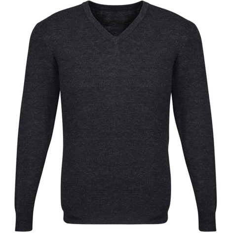 Darrahopens Men's Fashion > Knitwear & Sweaters Mens Advatex Varesa Wool Pullover Jumper Cardigan V Neck - Charcoal - L