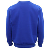 Darrahopens Men's Fashion > Knitwear & Sweaters New Adult Unisex Plain Pullover Fleece Jumper Mens Long Sleeve Crew Neck Sweater, Royal Blue, 2XL