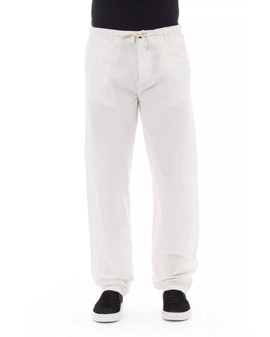 Darrahopens Men's Fashion > Pants & Chinos Front Zipper Chino Trousers with Side and Back Pockets 48 IT Men