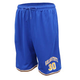 Darrahopens Men's Fashion > Shorts Men's Basketball Sports Shorts Gym Jogging Swim Board Boxing Sweat Casual Pants, Blue - Golden State 30, 2XL