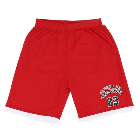 Darrahopens Men's Fashion > Shorts Men's Basketball Sports Shorts Gym Jogging Swim Board Boxing Sweat Casual Pants, Red - Chicago 23, 2XL