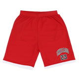 Darrahopens Men's Fashion > Shorts Men's Basketball Sports Shorts Gym Jogging Swim Board Boxing Sweat Casual Pants, Red - Chicago 23, S