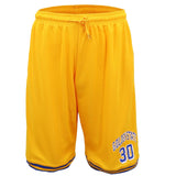 Darrahopens Men's Fashion > Shorts Men's Basketball Sports Shorts Gym Jogging Swim Board Boxing Sweat Casual Pants, Yellow - Golden State 30, 2XL